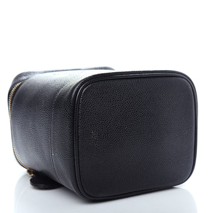 Chanel Caviar Cosmetic Vanity Bag Black 4 of 7