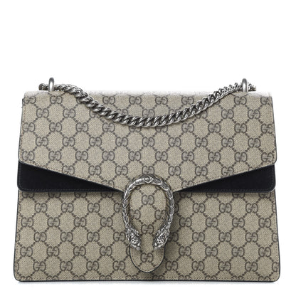 Gucci GG Supreme Monogram Medium Dionysus Shoulder Bag Black 1 of 13