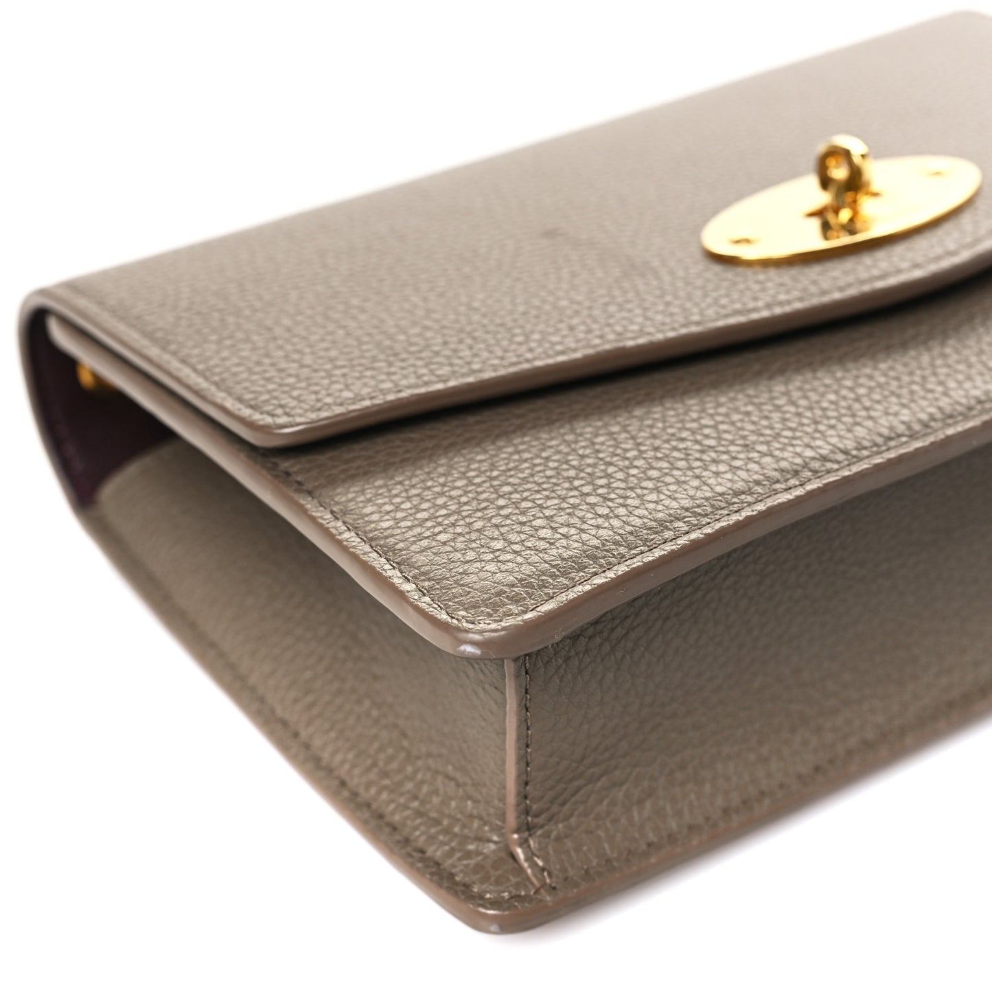 Small Classic Grain Calfskin Small Darley Clay