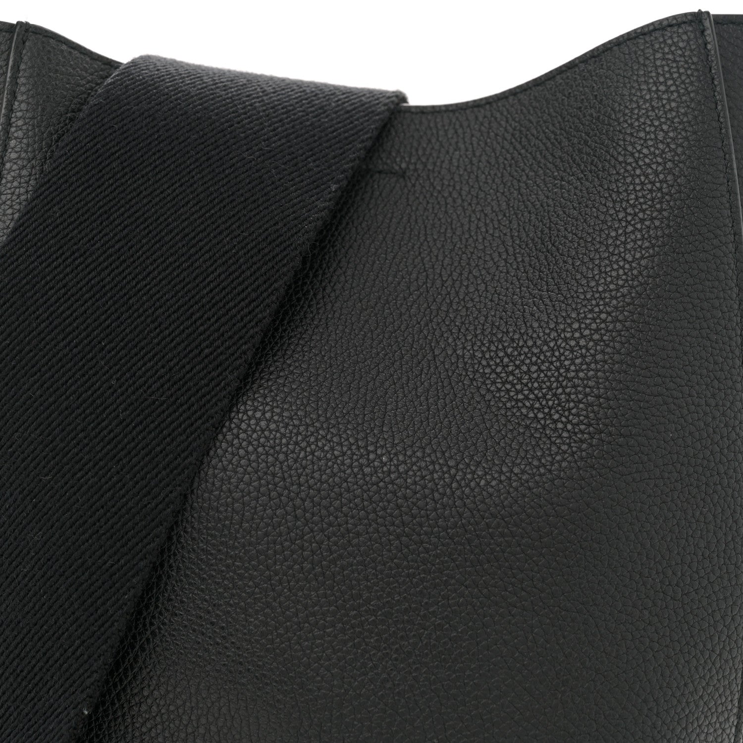 Celine Soft Grained Calfskin Small Sangle Bucket Bag Black 7 of 9