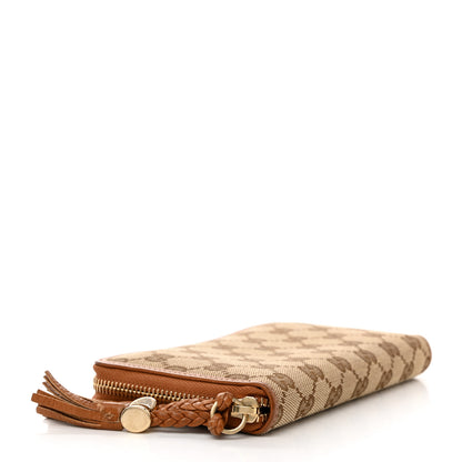 Gucci GG Monogram GG Zip Around Wallet Beige Ebony Tabacco 4 of 7