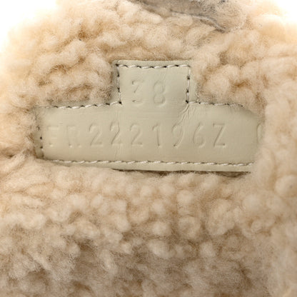 Hermes Woolskin Womens Chypre Sandals 38 Ecru 6 of 9