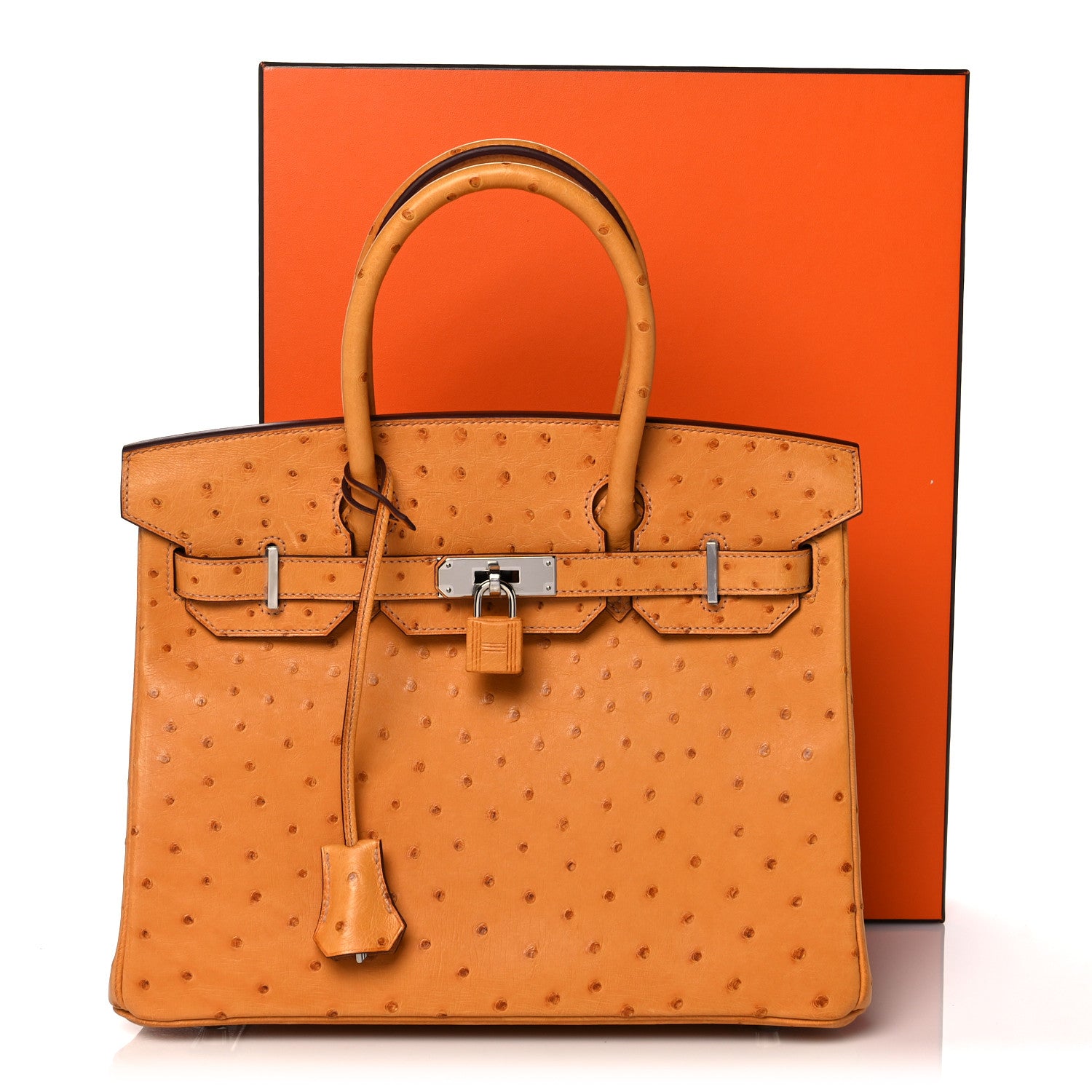 Hermes Ostrich Birkin 30 Abricot 35 of 35