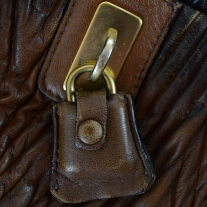 Prada Nappa Antic Chevron Bauletto 11 of 12