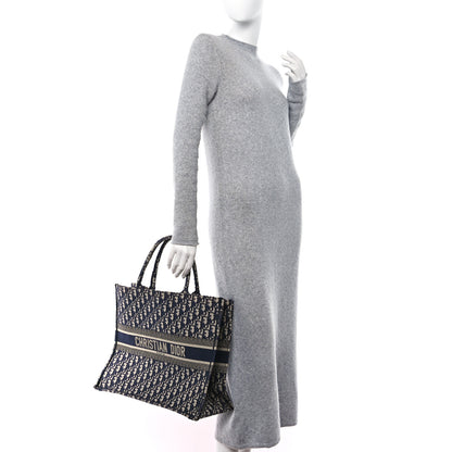 Christian Dior Oblique Large Book Tote Blue Multicolor 3 of 15