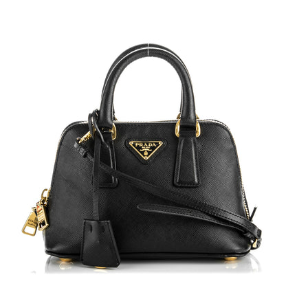 Prada Saffiano Lux Mini Promenade Tote Black 1 of 8