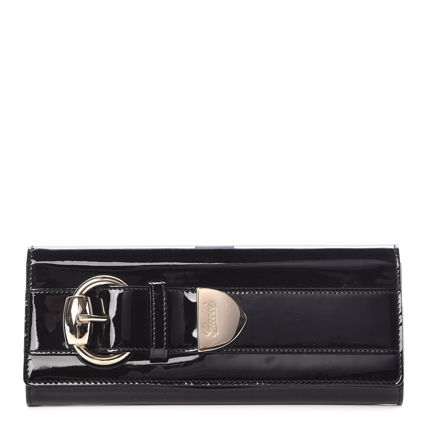 Patent Romy Clutch Black
