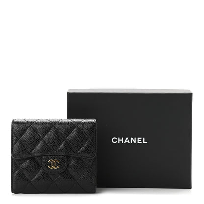 Chanel Caviar Quilted Compact Flap Wallet Black 10 of 10