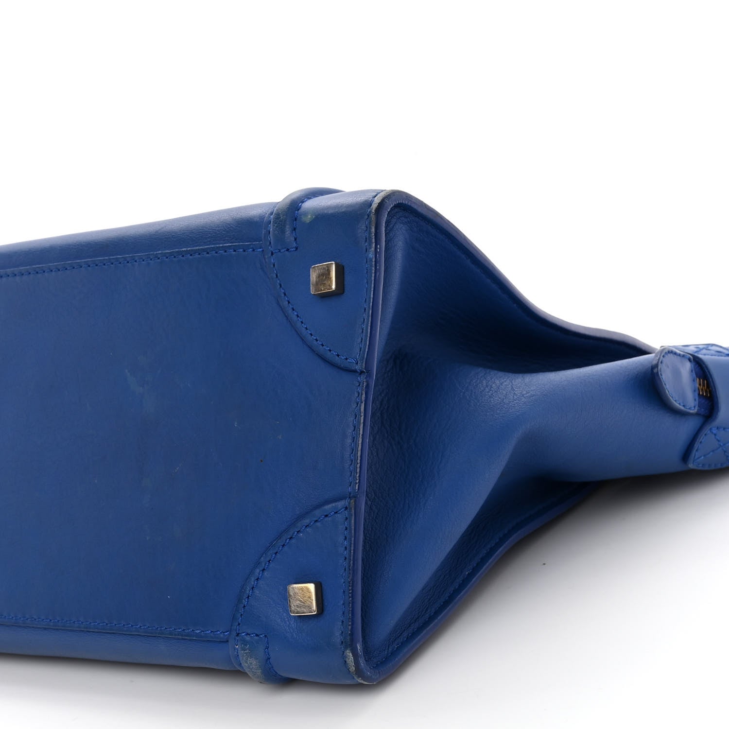 Celine Smooth Calfskin Mini Luggage Royal Blue 9 of 16