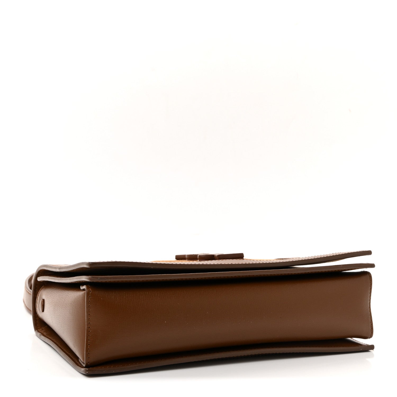 Saint Laurent Suede Monogram Book Bag Brown 4 of 9