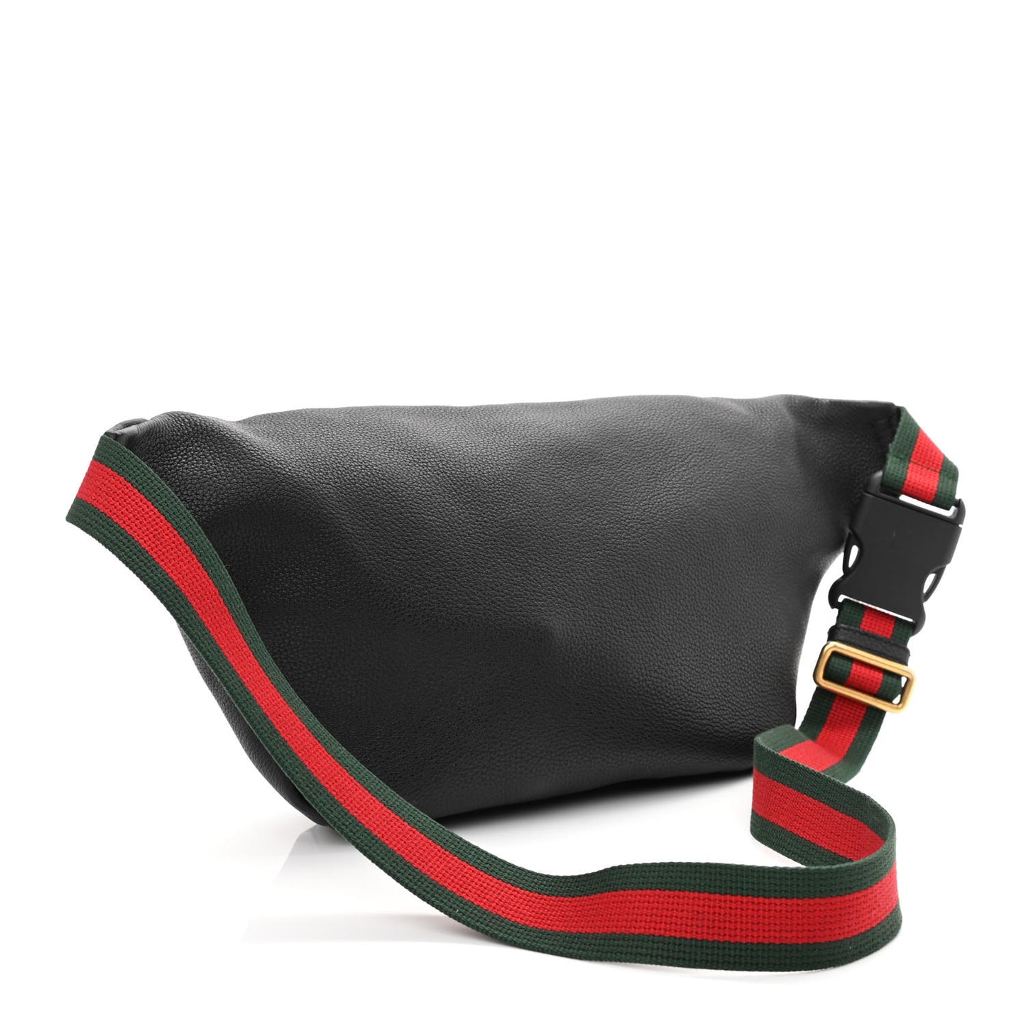 Grained Calfskin Small Logo Belt Bag Black