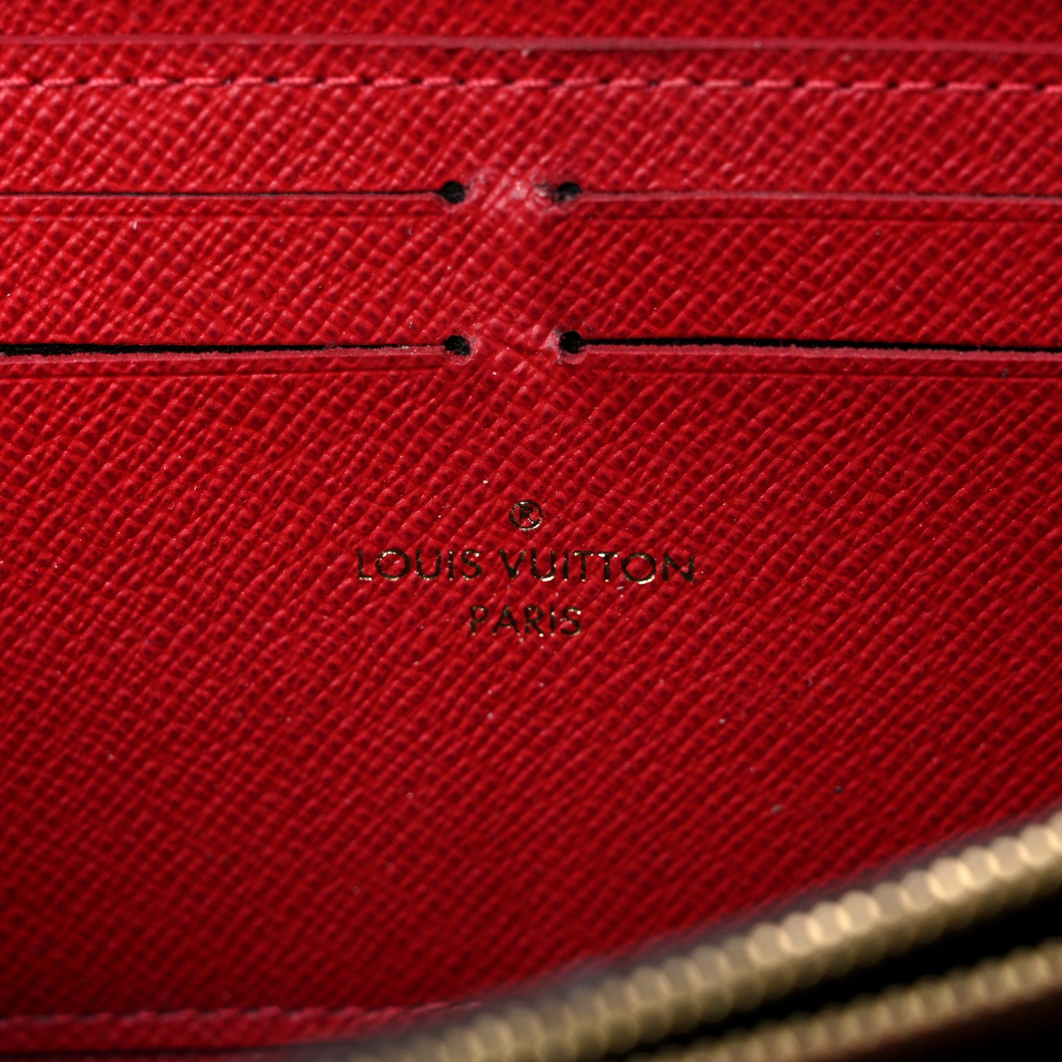 Louis Vuitton Damier Ebene Clemence Wallet Cherry 6 of 19