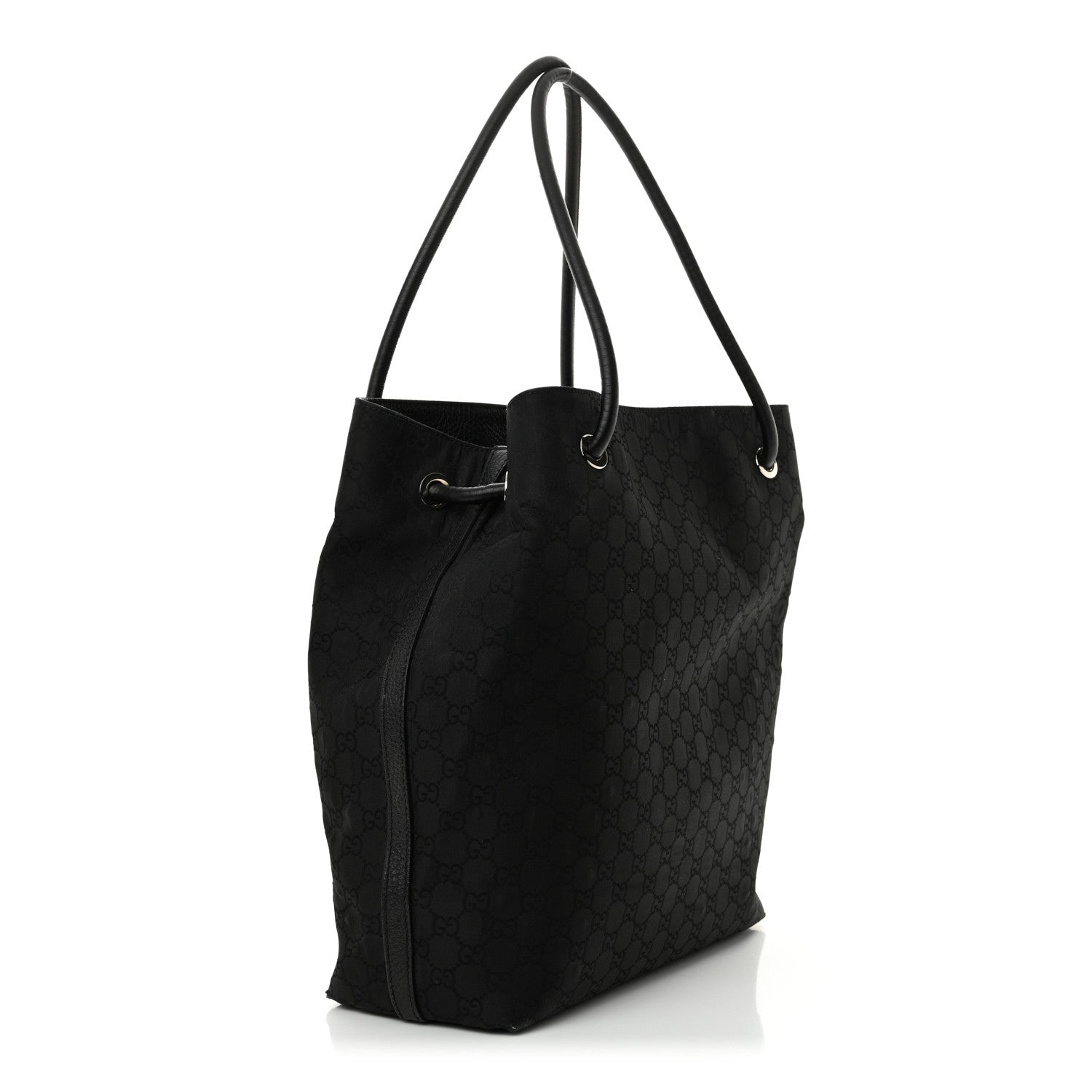 Gucci Canvas Monogram Gifford Shopping Tote Black 3 of 17