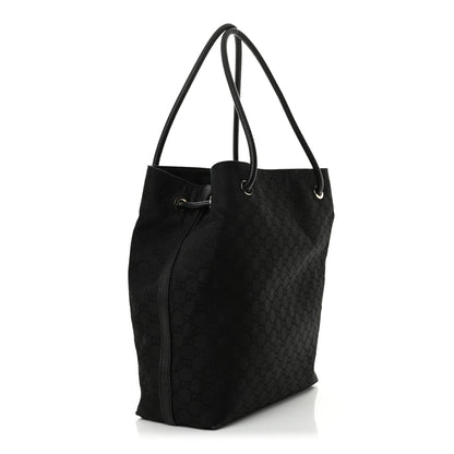 Gucci Canvas Monogram Gifford Shopping Tote Black 3 of 17