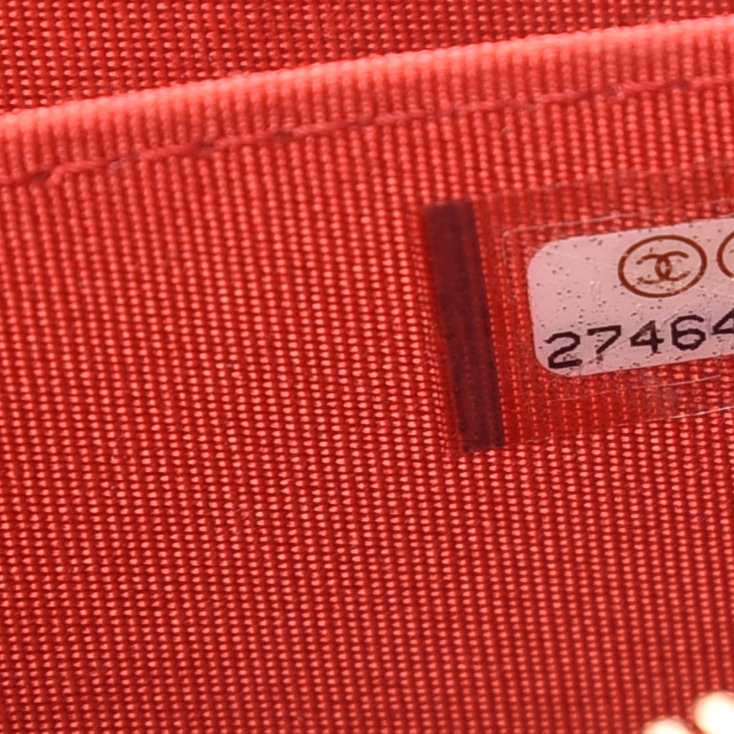 Chanel Lambskin Quilted Camellia Zip Coin Purse Red 7 of 8