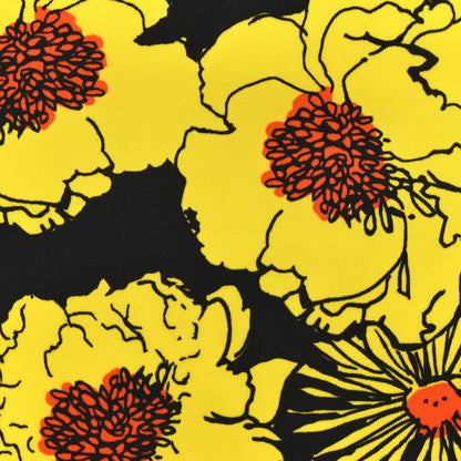 Prada Tessuto Nylon Saffiano Floral Print Tote Yellow Multicolor 7 of 14