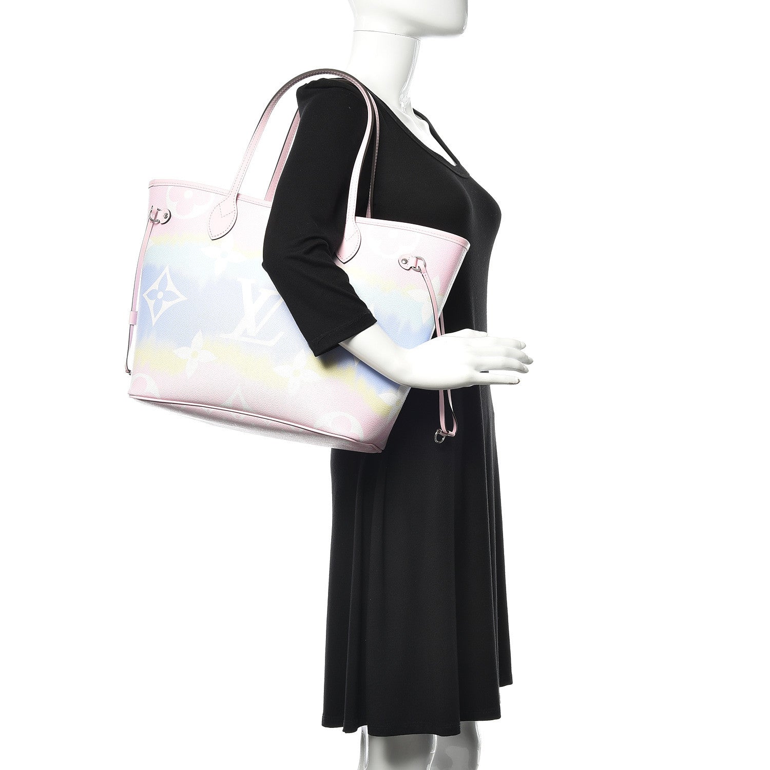 Louis Vuitton Monogram Escale Neverfull MM Pastel 2 of 10