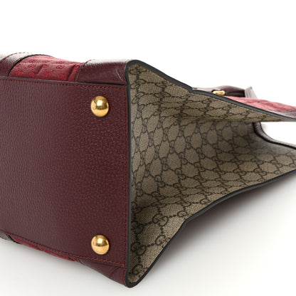 Gucci Monogram GG Mignon Textured Dollar Calfskin GG Supreme Monogram Quilted Mini GG Large Tote Bag Burgundy Beige Ebony 10 of 11