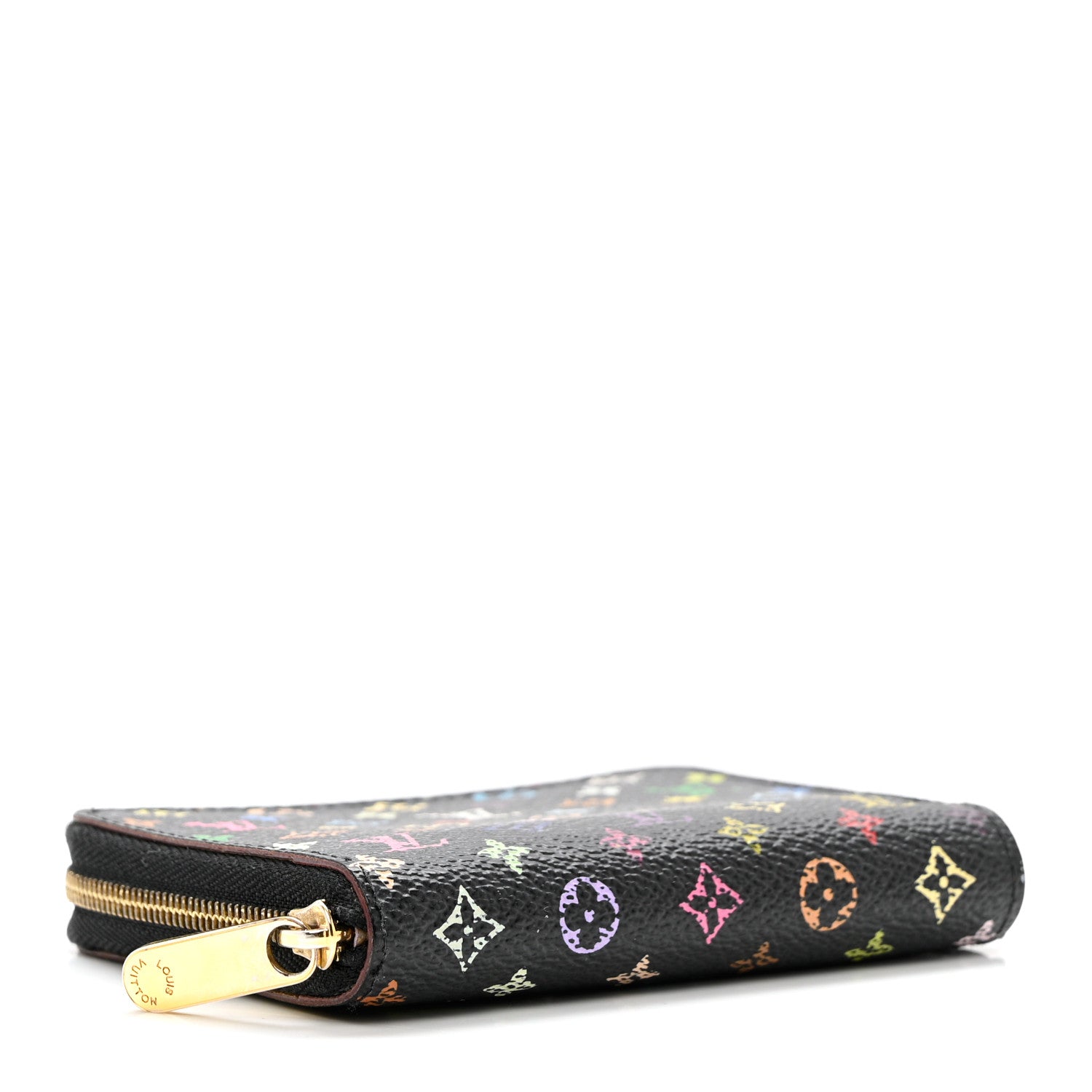 Louis Vuitton Monogram Multicolor Zippy Coin Purse Black Violet 4 of 6