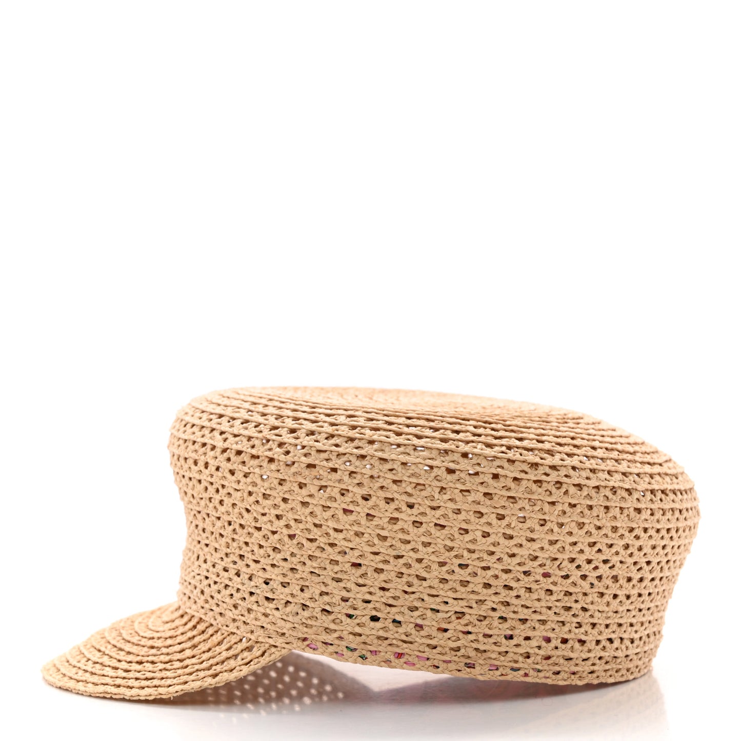 Raffia Braided Galatee Cap 58 Naturel