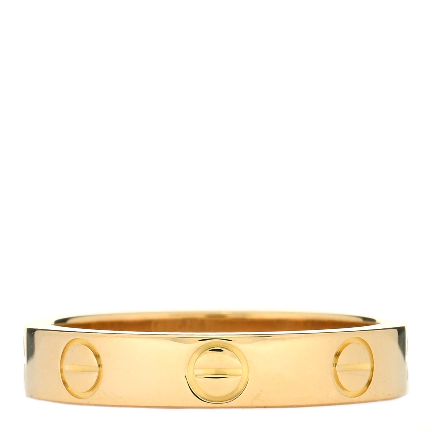 18K Yellow Gold 3.5mm LOVE Wedding Band Ring 50 5.25