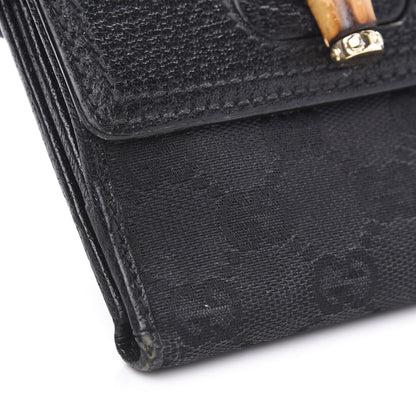 Gucci Monogram Bamboo French Wallet Black 9 of 11