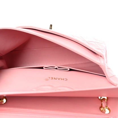 Chanel Lambskin Quilted Medium Double Flap Light Pink 4 of 17