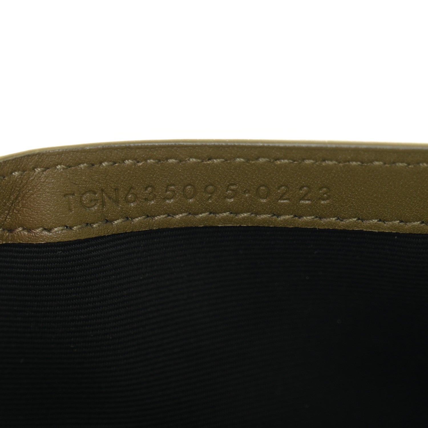 Saint Laurent Suede Monogram Phone Holder Crossbody Loden Green 7 of 10