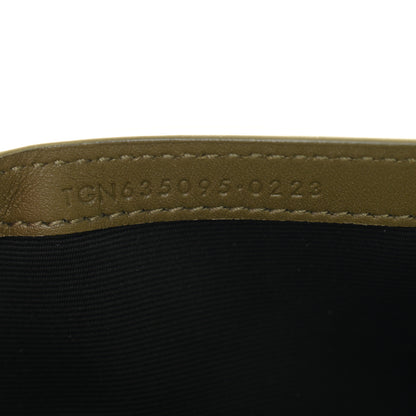Saint Laurent Suede Monogram Phone Holder Crossbody Loden Green 7 of 10