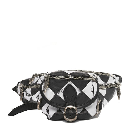 Chrome Hearts Canvas 99 Eyes Snat Pack Gunslinger Waist Bag Black White 1 of 10