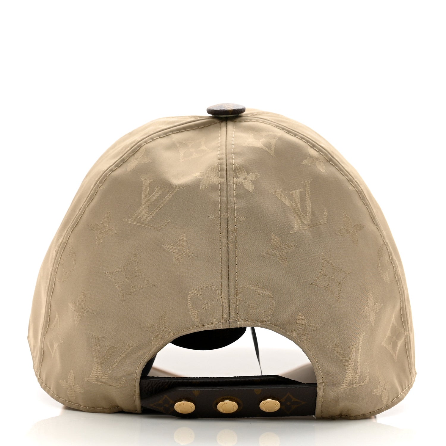 Louis Vuitton Monogram Polyester Silk LV Get Ready Cap M Beige 5 of 7