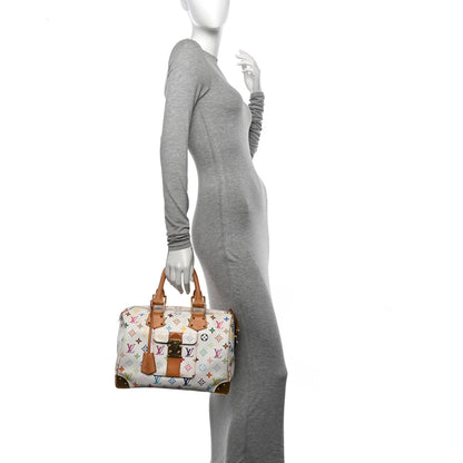 Louis Vuitton Monogram Multicolor Speedy 30 White 2 of 14