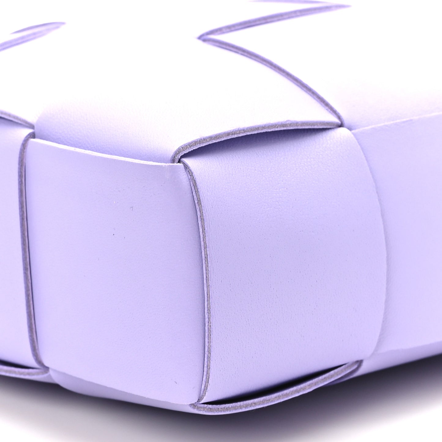Lambskin Maxi Intrecciato North South Cassette Tote Wisteria