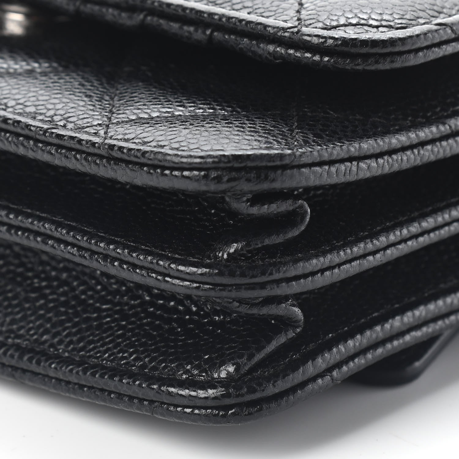 Chanel Caviar Quilted Mini Wallet On Chain WOC Black 8 of 8