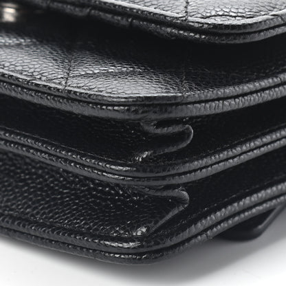 Chanel Caviar Quilted Mini Wallet On Chain WOC Black 8 of 8
