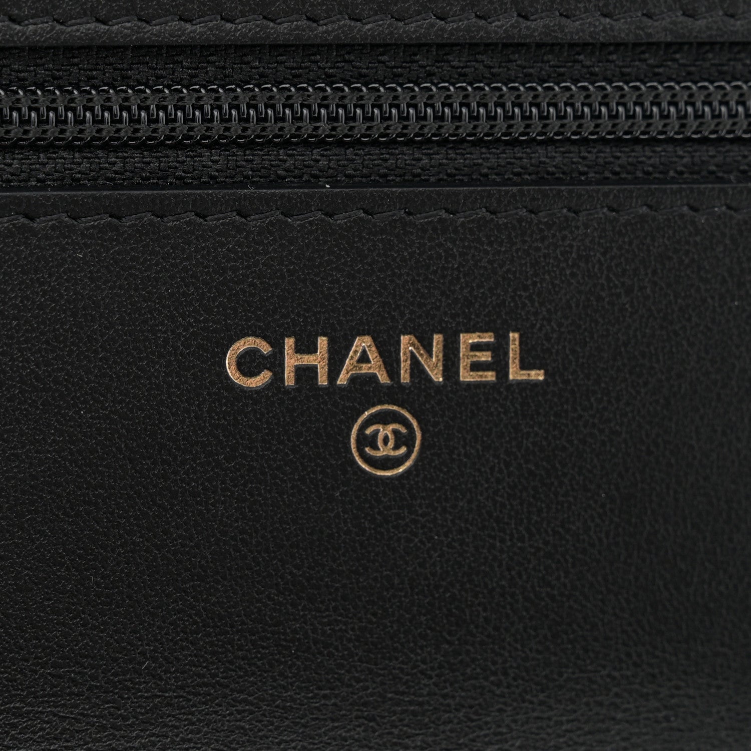 Chanel Tweed Quilted Chanel 19 Wallet On Chain WOC Black White 6 of 12