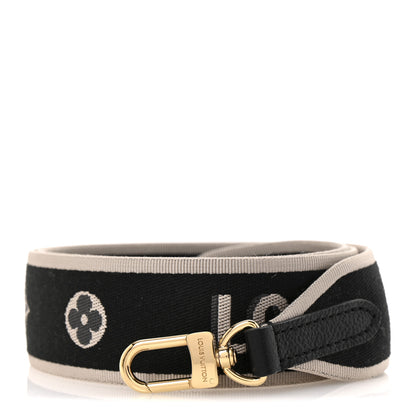 Louis Vuitton Jacquard Diane Shoulder Strap Black Ivory 1 of 4