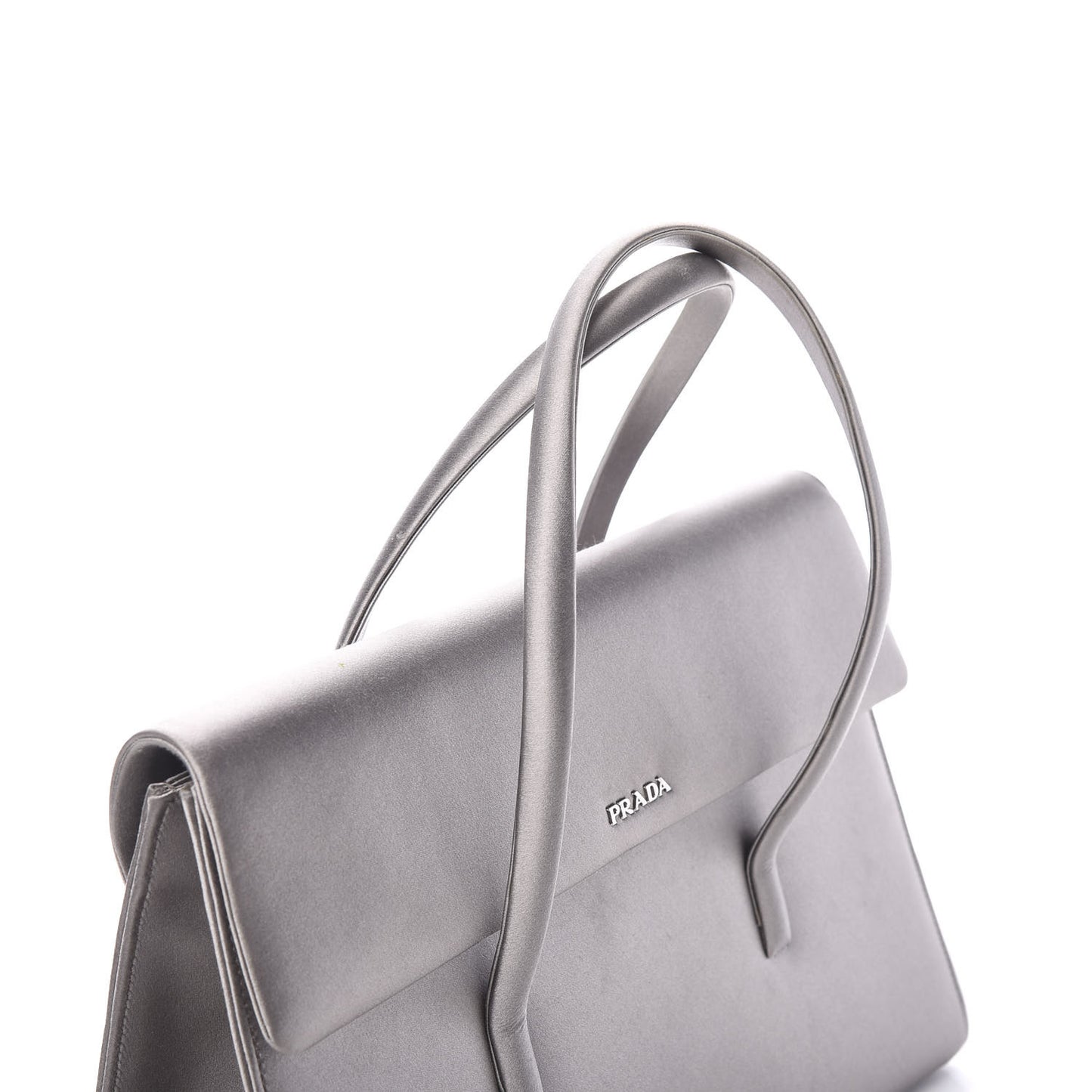 Satin Flap Tote Grafite