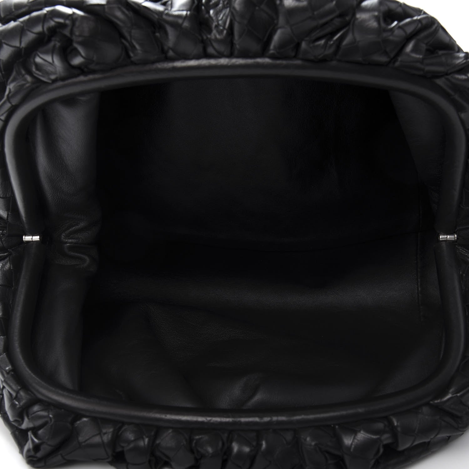 Bottega Veneta Nappa Maxi Intreccio The Pouch Oversized Clutch Black 5 of 9