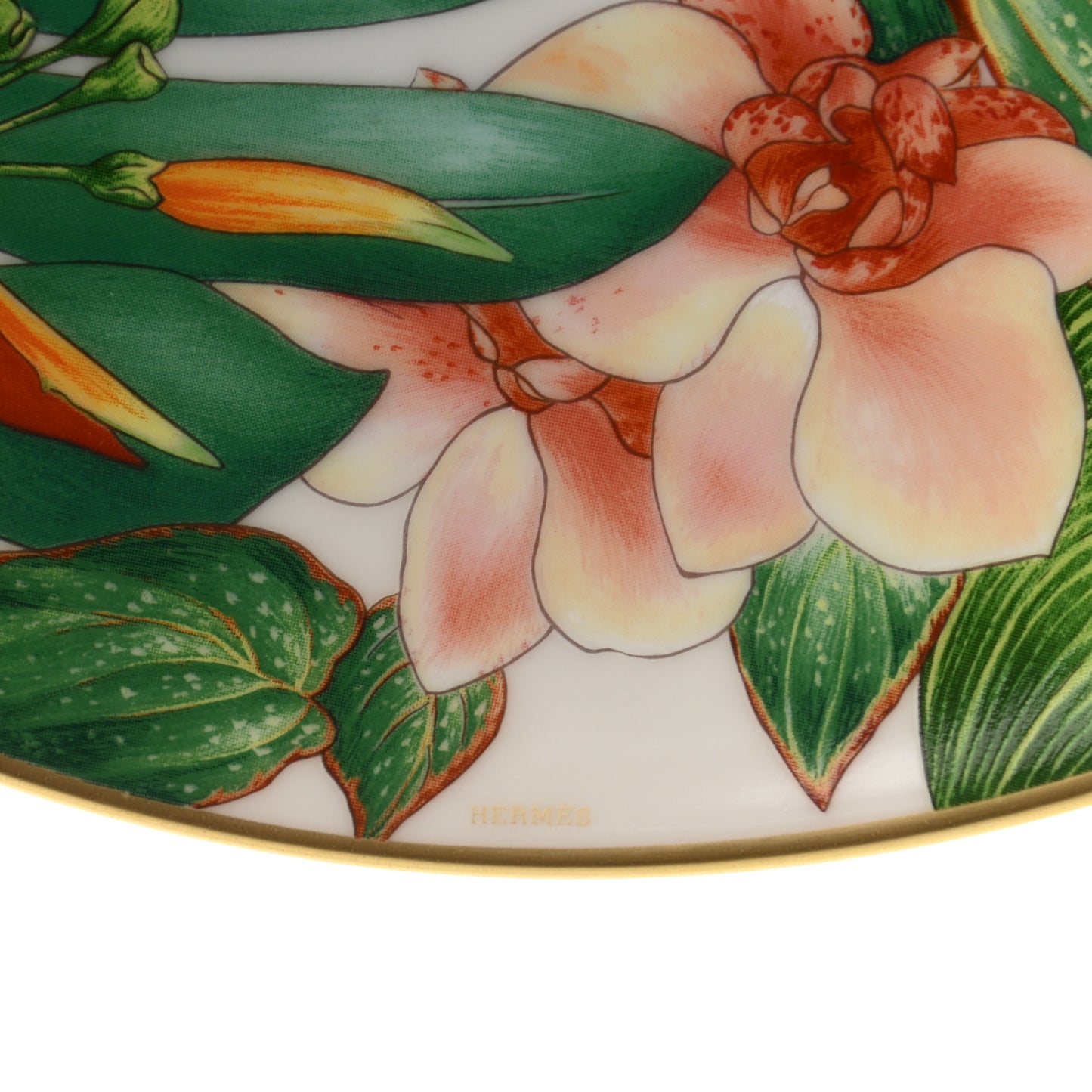 Porcelain Passifolia Dessert Plate N°2 Set of 2