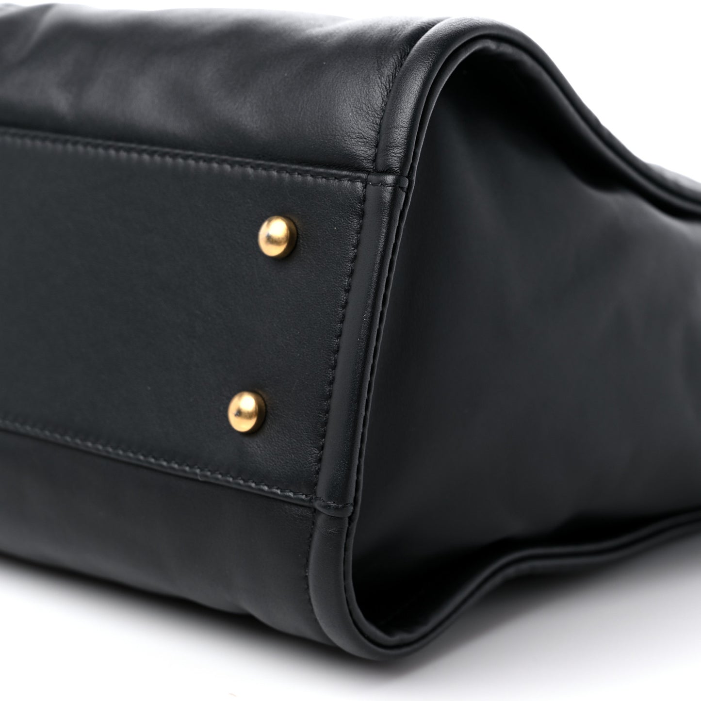 Calfskin Small Deauville Tote Black