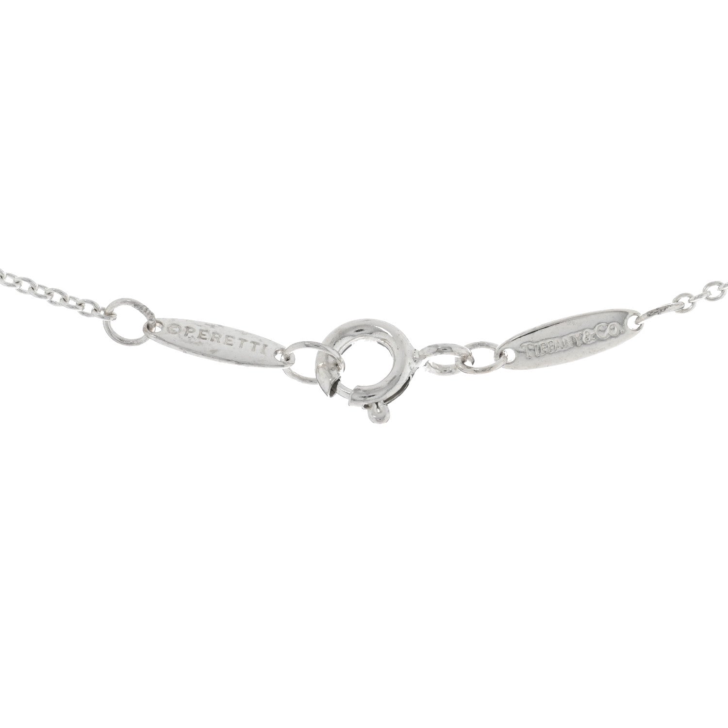 Tiffany Sterling Silver Aquamarine Elsa Peretti Color By The Yard 3 Station Necklace 4 of 4
