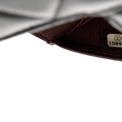 Chanel Lambskin Quilted Large Gusset Flap Wallet Black 8 of 12