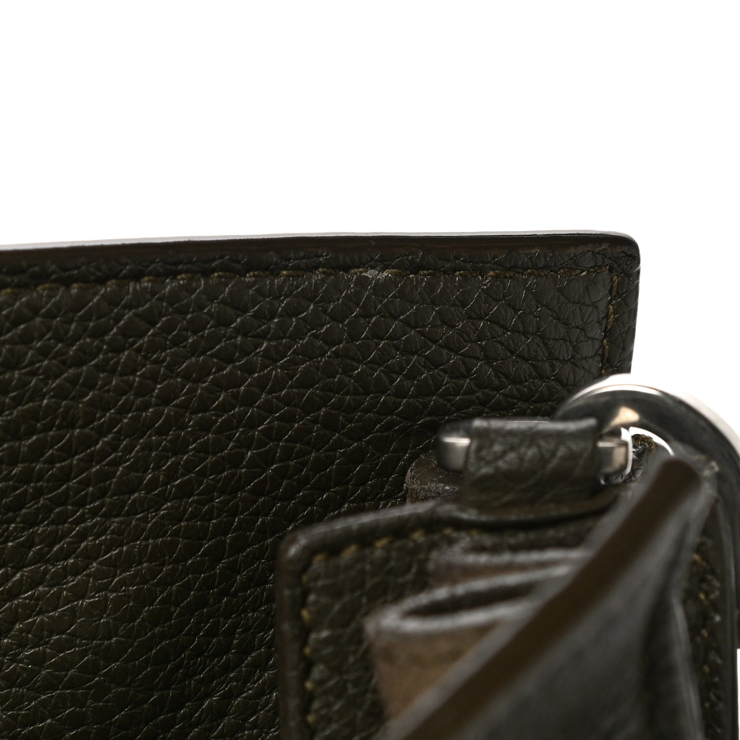 Grained Calfskin Baby Sac De Jour Souple Earth
