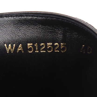 Saint Laurent Calfskin Dare 25 Jodhpur Ankle Boots 40 Black 7 of 8