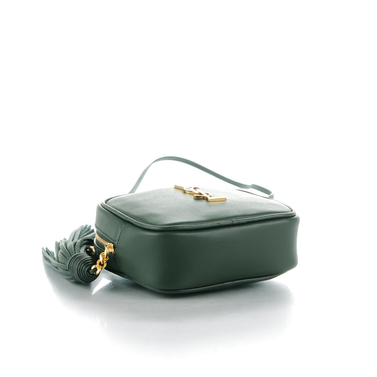 Saint Laurent Calfskin Monogram Blogger Bag Vert Fonce 4 of 7