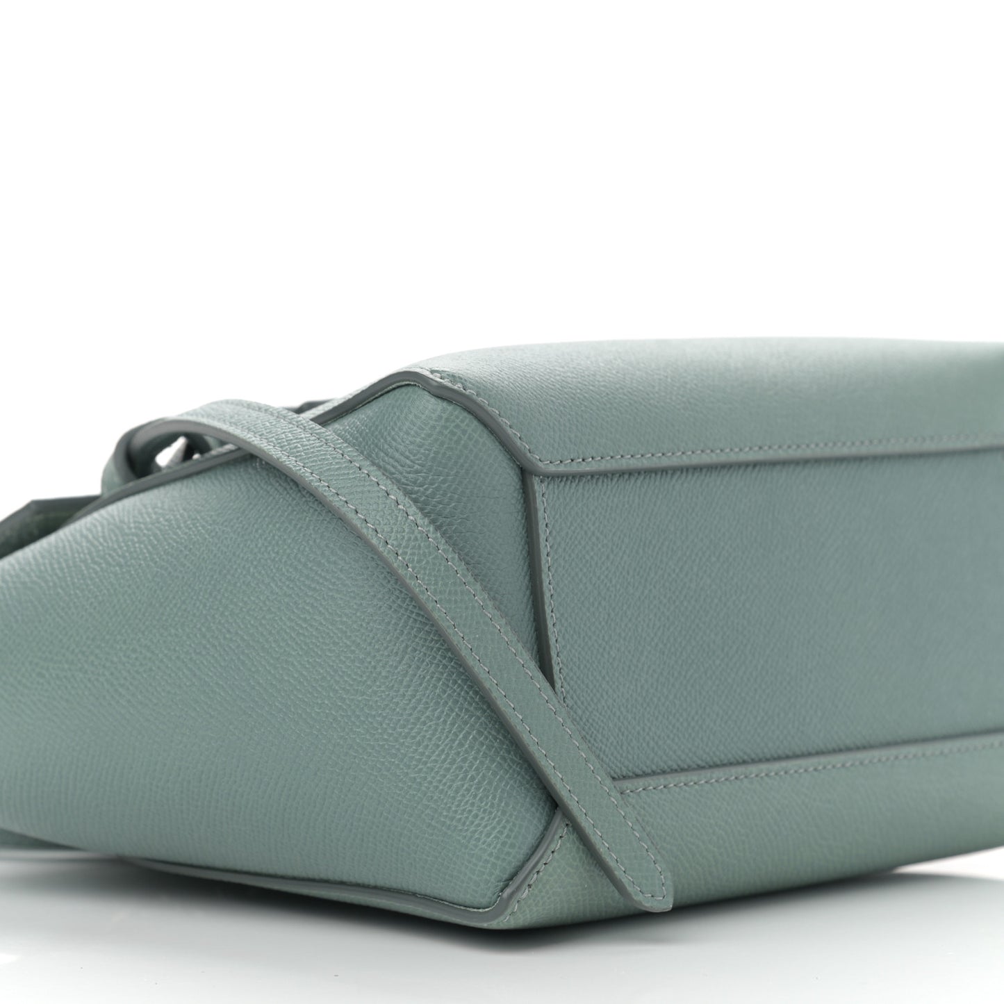 Grained Calfskin Nano Belt Bag Celadon