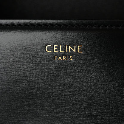 Celine Shiny Calfskin Triomphe Shoulder Bag Black 6 of 10