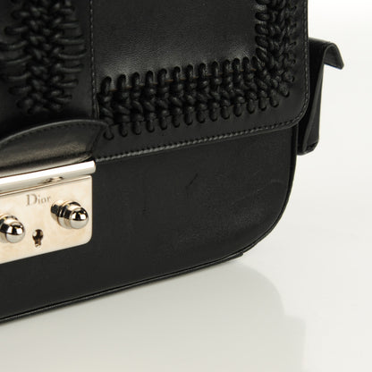 Christian Dior Matte Calfskin Cannage New Lock Bag Black 10 of 12