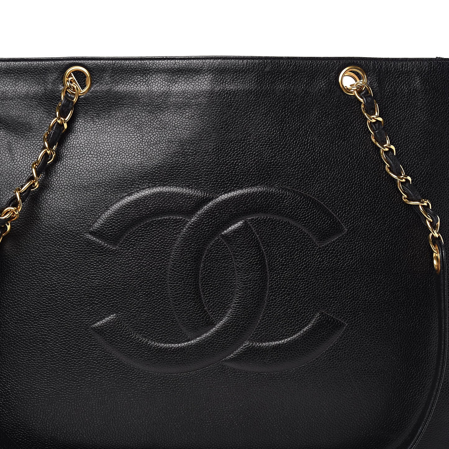 Caviar CC Shoulder Bag Black